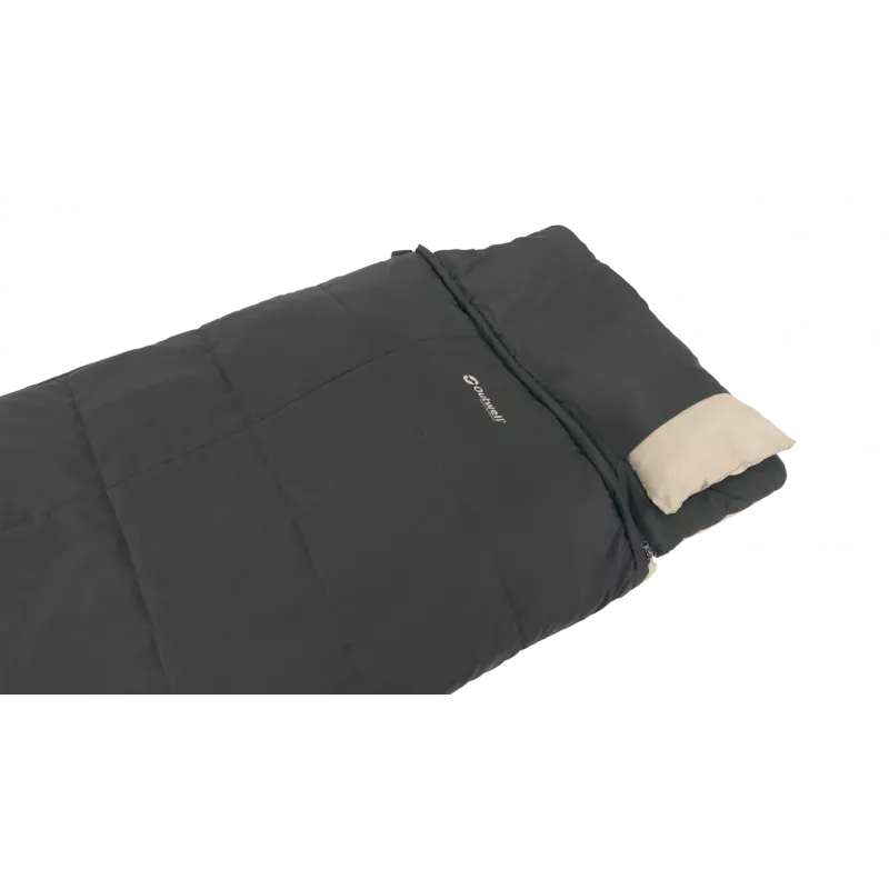 Outwell Contour Prime Saco de dormir sintético (190 cm) - preto, fecho à direita