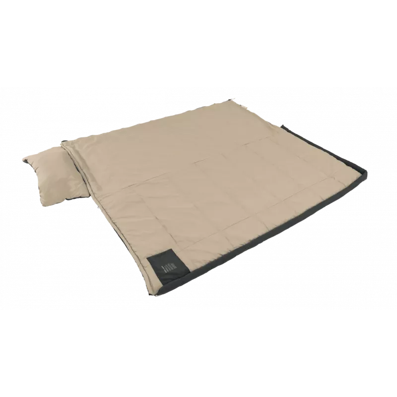 Outwell Contour Prime Saco de dormir sintético (190 cm) - preto, fecho à direita