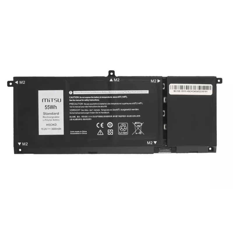 MITSU Bateria H5CKD para Dell Inspiron 5400 5401 5402 5406 5501 5508 3600 mAh (55 Wh) 15,2 V