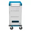 GoodConnections GEMMA T32C Carrinho de carregamento de tablets USB-C 18W por porta PD3.0 QC3.0 branco/azul