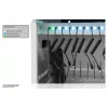 GoodConnections GEMMA T32C Carrinho de carregamento de tablets USB-C 18W por porta PD3.0 QC3.0 branco/azul