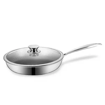 Maestro MR-1216-28 Frigideira com tampa 28 cm, revestimento antiaderente de mármore, adequada para indução, preto/cinzento
