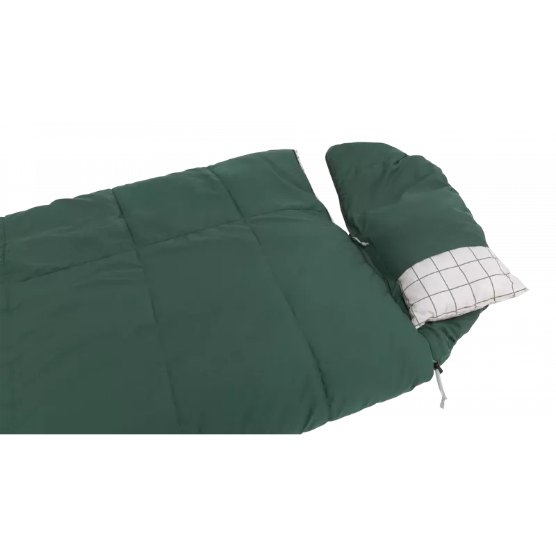 Outwell Camper Prime Green Saco de dormir 235 x 90 cm -15 a 5 °C fecho à direita
