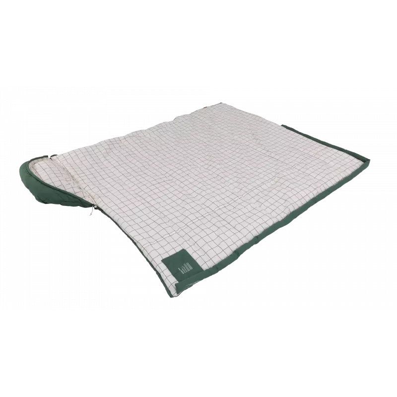 Outwell Camper Prime Green Saco de dormir 235 x 90 cm -15 a 5 °C fecho à direita