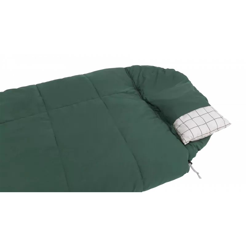 Outwell Camper Prime Green Saco de dormir 235 x 90 cm -15 a 5 °C fecho à direita