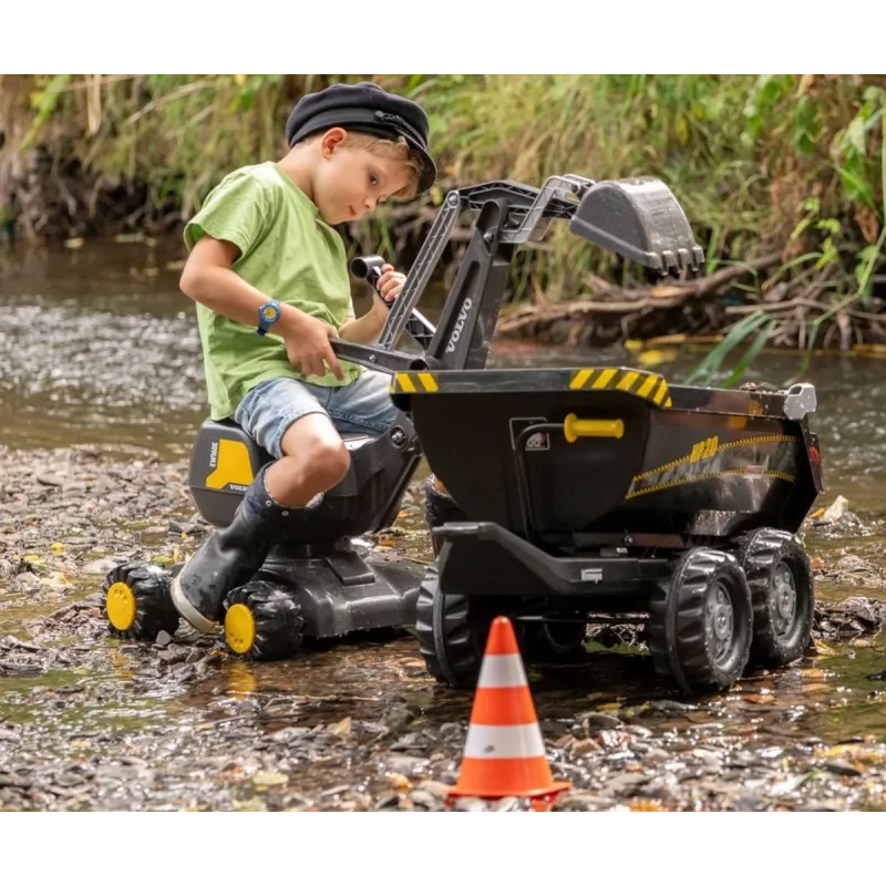 MILLY MALLY Rolly Toys Digger Volvo Brinquedo de montar