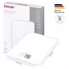 Beurer KS 19 Pure White balança de cozinha digital com teclas de toque, capacidade de 5 kg, divisão de 1 g, função tara, ecrã LCD