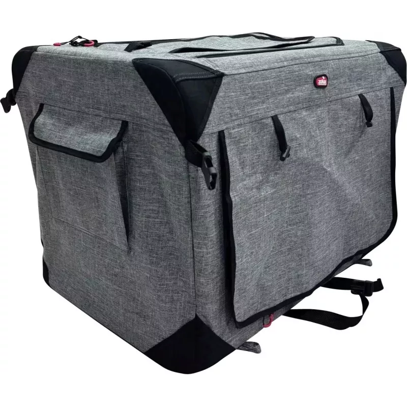 ZOLUX NOMAD S Transportadora dobrável de tecido para animais 42x60x42cm cinzento