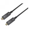 Cabo ótico ativo USB 3.2 Gen 2 USB-C para USB-C Equip 15m preto