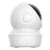 Câmara de vigilância IP esférica EZVIZ H6c G1 4K para interior, 4K UHD, 3840x2160, Wi-Fi, Ethernet, visão noturna, áudio bidirecional, deteção por IA, montagem em teto/parede/mesa