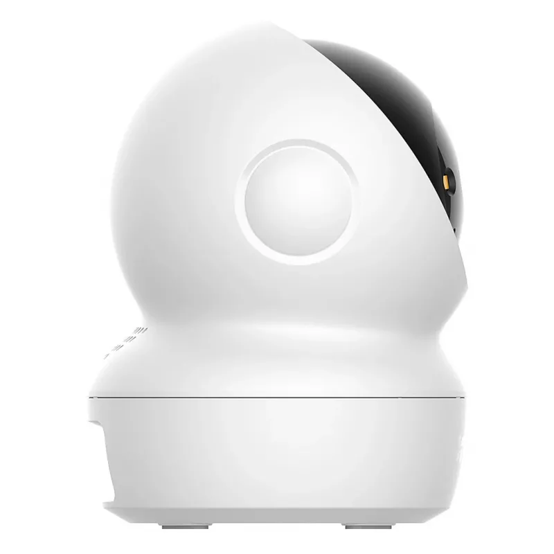 Câmara de vigilância IP esférica EZVIZ H6c G1 4K para interior, 4K UHD, 3840x2160, Wi-Fi, Ethernet, visão noturna, áudio bidirecional, deteção por IA, montagem em teto/parede/mesa