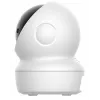 Câmara de vigilância IP esférica EZVIZ H6c G1 4K para interior, 4K UHD, 3840x2160, Wi-Fi, Ethernet, visão noturna, áudio bidirecional, deteção por IA, montagem em teto/parede/mesa