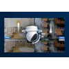 Câmara de vigilância IP esférica EZVIZ H6c G1 4K para interior, 4K UHD, 3840x2160, Wi-Fi, Ethernet, visão noturna, áudio bidirecional, deteção por IA, montagem em teto/parede/mesa