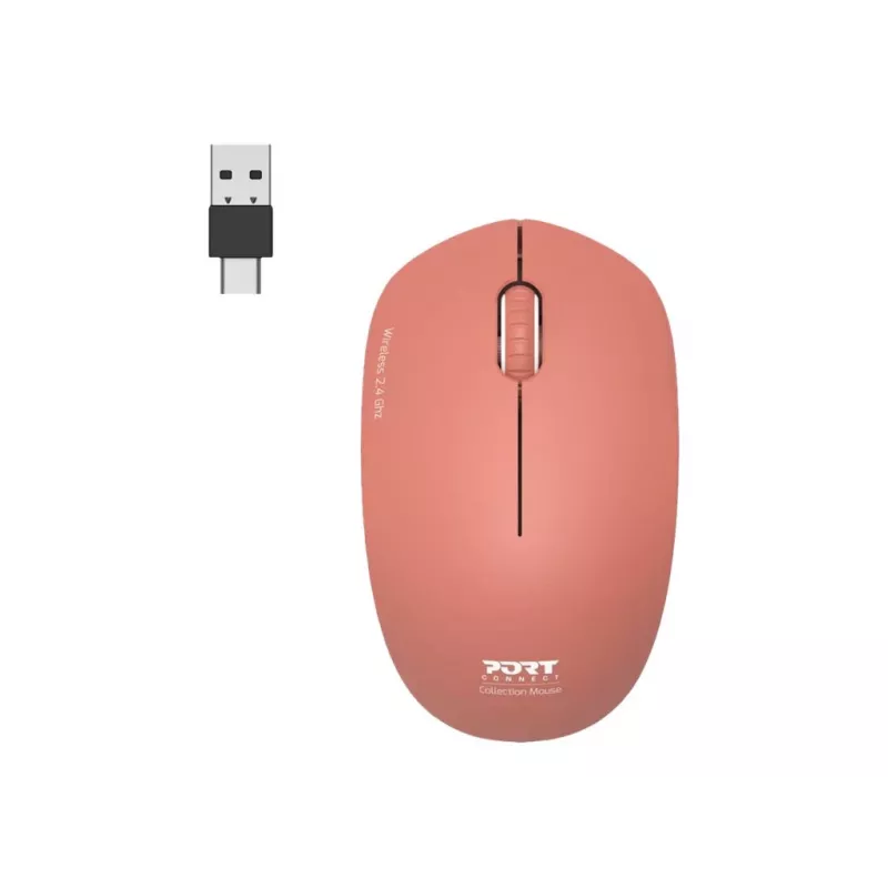 Rato PORT DESIGNS PORT CONNECT Mouse Collection II Wireless 2,4 GHz laranja