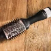 Escova de modelação a ar quente Cecotec CeramicCare Unique 1200W 3 níveis de calor preta/ouro rosa