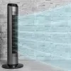 Ventilador de torre Cecotec EnergySilence 8190 Skyline Ionic, ventilador de pé, 60 W, 29 cm, 3 velocidades, oscilação, temporizador, comando à distância, cinzento