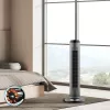 Ventilador de torre Cecotec EnergySilence 8190 Skyline Ionic, ventilador de pé, 60 W, 29 cm, 3 velocidades, oscilação, temporizador, comando à distância, cinzento