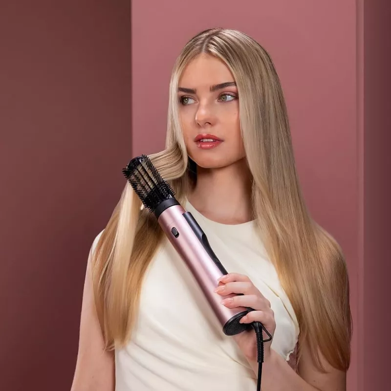 Escova de ar quente Cecotec CeramicCare 10in1 AirBrush 1200W preta/rosa