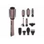 Escova de ar quente Cecotec CeramicCare 10in1 AirBrush 1200W preta/rosa