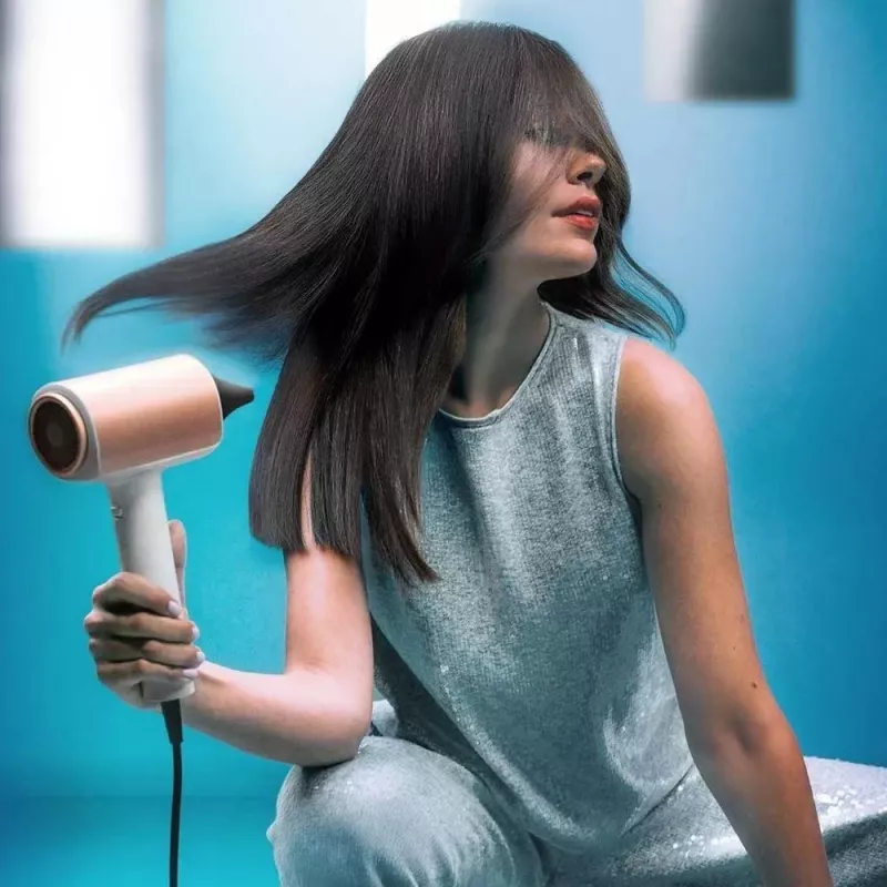 Secador de cabelo Cecotec DryGlam Nano Plasma 1600 W preto/ouro rosa