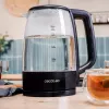 Chaleira elétrica Cecotec ThermoSense 320 Clear 2200 W 1,7 L vidro preta/transparente