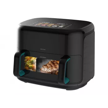 Fritadeira de ar dupla Cecotec Cecofry&Grill Smokin'Prime 11000 11L 2800W preta