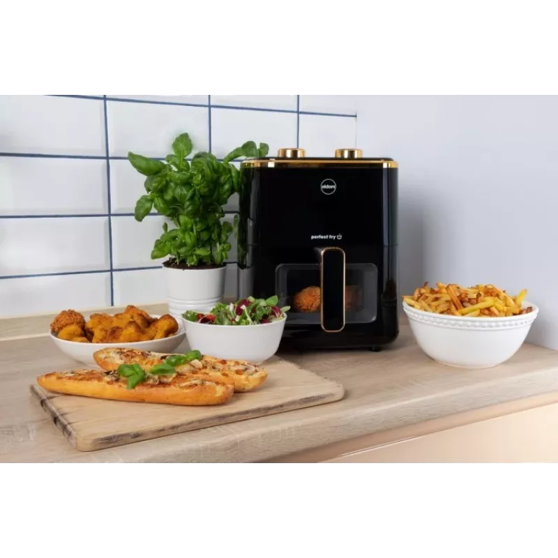 ELDOM FR45 FRITELO Fritadeira sem óleo 1500 W, Preto