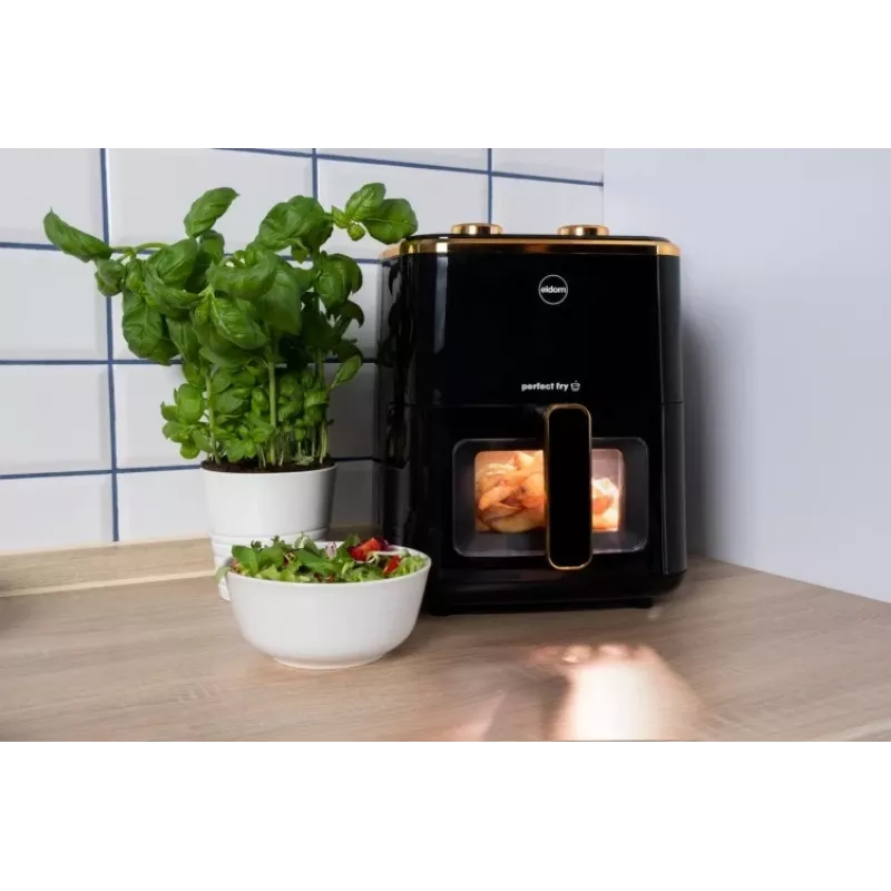 ELDOM FR45 FRITELO Fritadeira sem óleo 1500 W, Preto