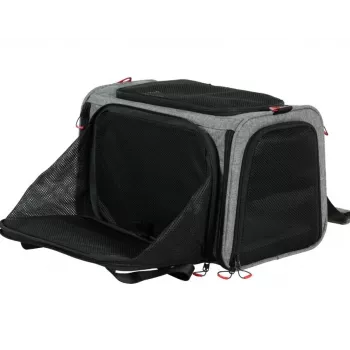 ZOLUX NOMAD L Transportadora expansível para animais 48×30,8×30,5 cm Cinzento/Preto