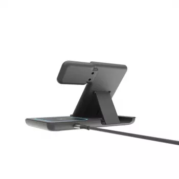Gembird TA-WPC31S-01-BK Suporte de carregamento sem fios 3 em 1 dobrável, 15W, Samsung Watch, Preto