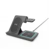 Gembird TA-WPC31S-01-BK Suporte de carregamento sem fios 3 em 1 dobrável, 15W, Samsung Watch, Preto