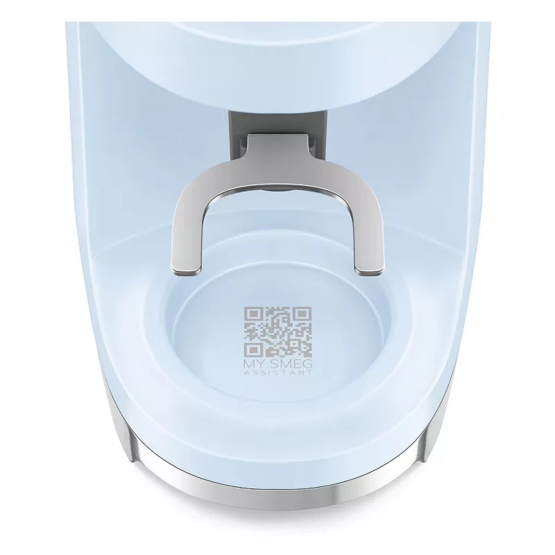 Smeg CGF03PBEU Moinho de café, 15 níveis de moagem, capacidade para 240 g de grãos, 150 W, Azul pastel