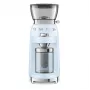Smeg CGF03PBEU Moinho de café, 15 níveis de moagem, capacidade para 240 g de grãos, 150 W, Azul pastel