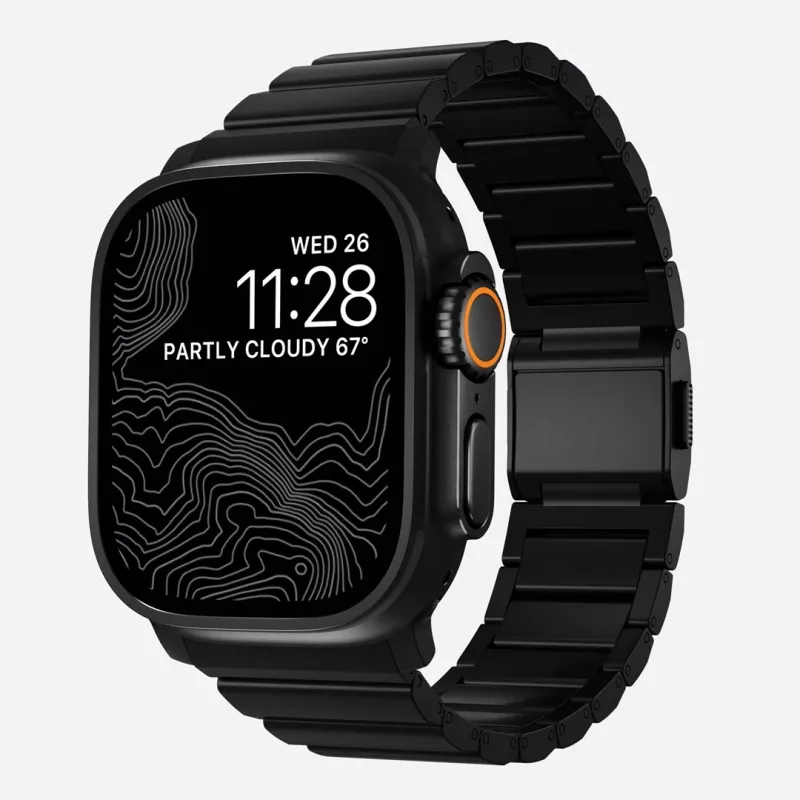 NOMAD Bracelete de titânio para Apple Watch 46/49mm Prateado