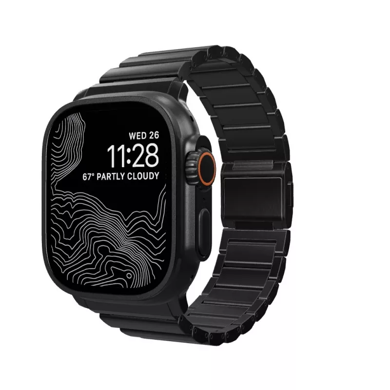 NOMAD Bracelete de titânio para Apple Watch 46/49mm Prateado