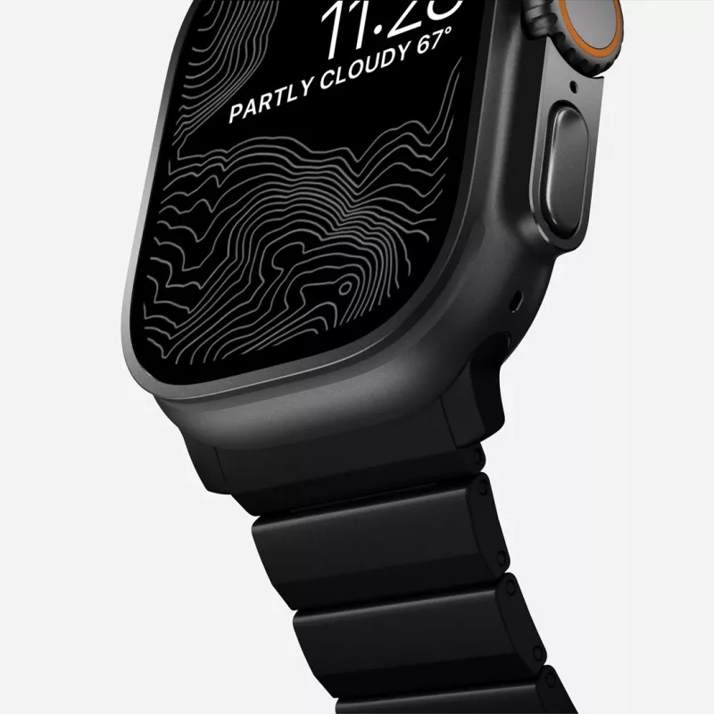 NOMAD Bracelete de titânio para Apple Watch 46/49mm Prateado