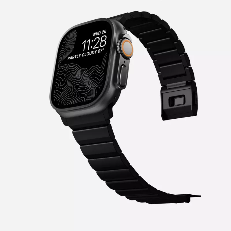 NOMAD Bracelete de titânio para Apple Watch 46/49mm Prateado