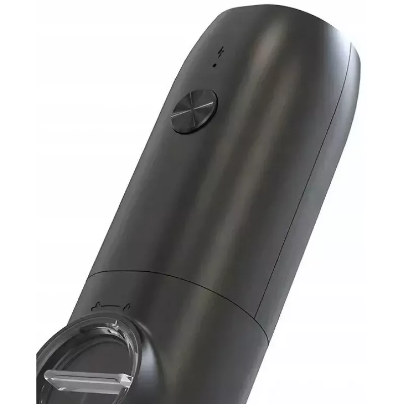 PROMIS MP35X2 Conjunto de moinhos elétricos de sal e pimenta com suporte, Aço inoxidável/Prateado, 2x 220 mm, mecanismo de cerâmica, a pilhas, luz LED