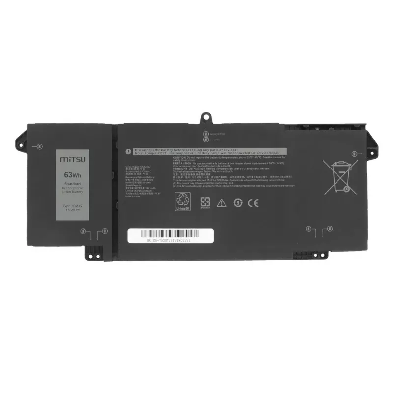 MITSU Bateria 7FMXV para Dell Latitude 5320 7320 7420 7520 - 15,2 V 3600 mAh (55 Wh)