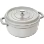ZWILLING STAUB La Cocotte 5,25 L Caçarola redonda de ferro fundido, 26 cm, Trufa branca