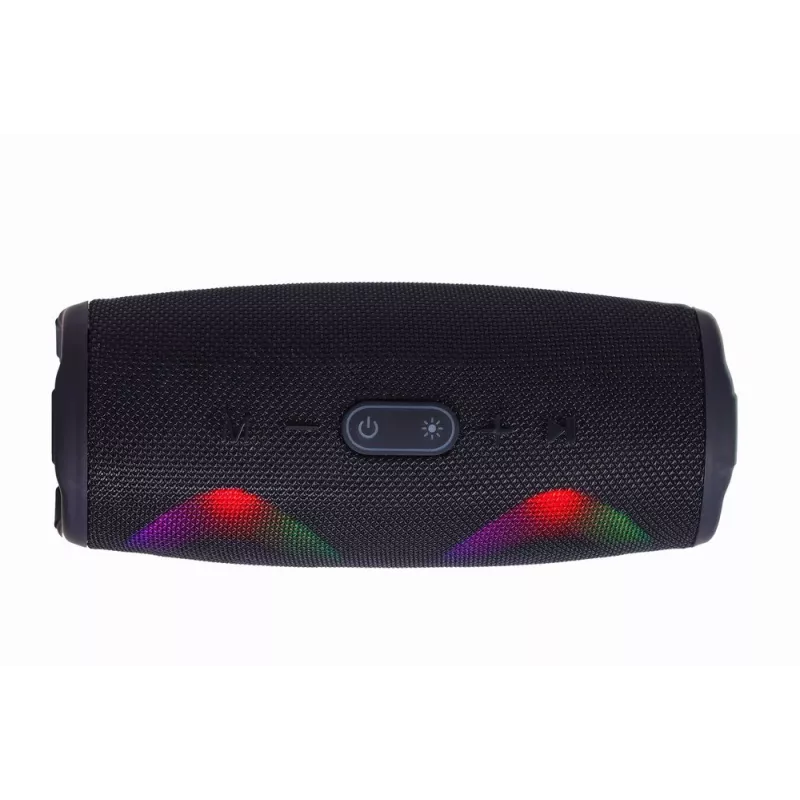 Gembird SPK-BT-LED-02 Coluna portátil Bluetooth para festas, 10 W, Preto
