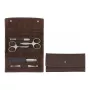 ZWILLING Conjunto de manicura e pedicura 5 peças com tesoura de unhas, bolsa de couro, Preto