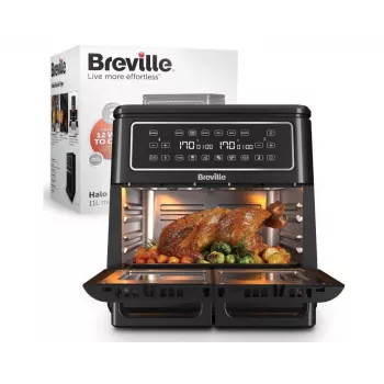 Breville VDF130X Fritadeira de ar quente, 5,5 l, 1700 W, Preto