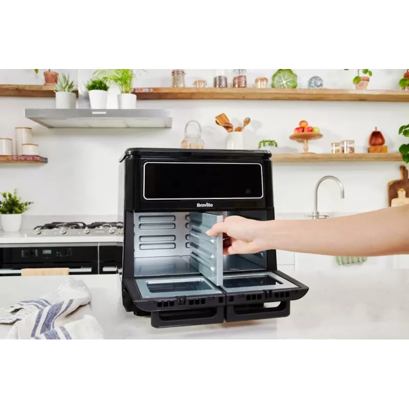 Breville VDF130X Fritadeira de ar quente, 5,5 l, 1700 W, Preto