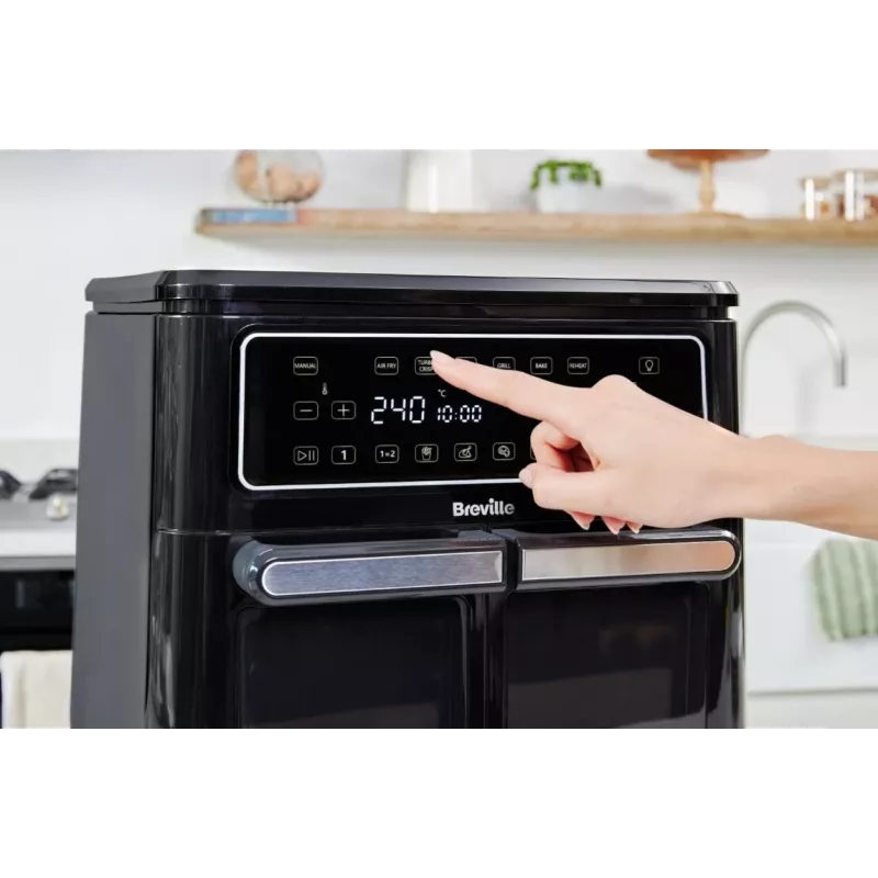 Breville VDF130X Fritadeira de ar quente, 5,5 l, 1700 W, Preto
