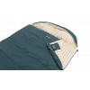 Saco-cama Outwell Camper Lux Double Blue 235x150 cm -16 a 5 °C com fecho de correr de ambos os lados