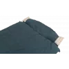 Saco-cama Outwell Camper Lux Double Blue 235x150 cm -16 a 5 °C com fecho de correr de ambos os lados
