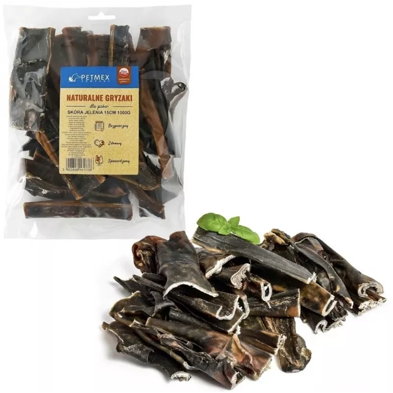 PETMEX Natural Chew Pele de veado seca para cães 1kg