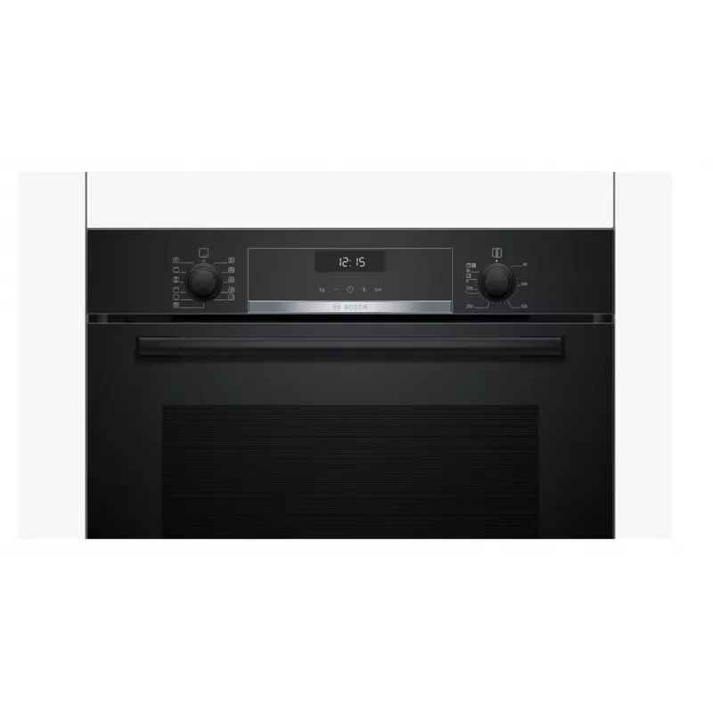 Forno de encastrar Bosch Serie 6 HBG557EB3 com autolimpeza por pirólise, 71L, preto