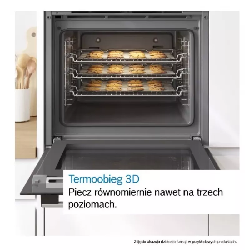 Forno de encastrar Bosch Serie 6 HBG557EB3 com autolimpeza por pirólise, 71L, preto